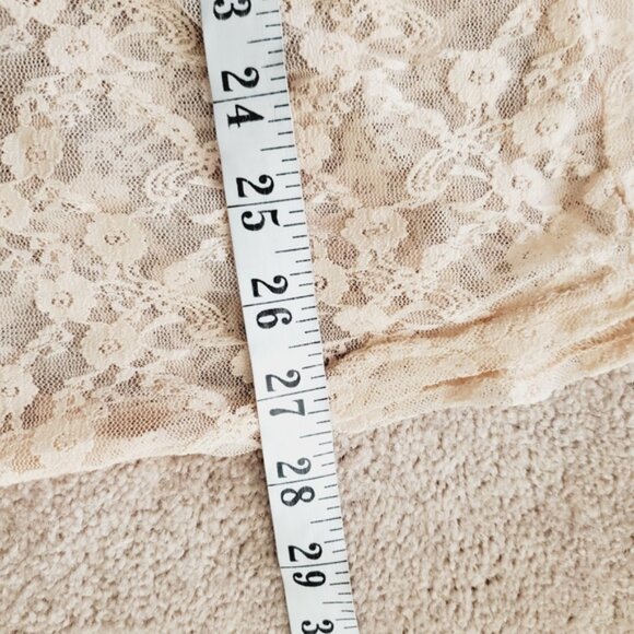 Vintage Y2K Fairy 2000s Lace Whimsigoth Lace Sheer Tank Top M - Picture 6 of 7